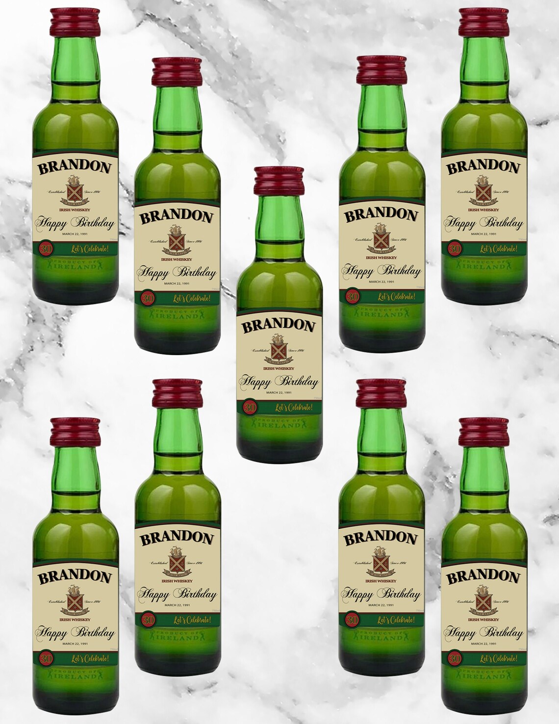 Mini Jameson Label Mini Jameson Jameson Custom Label Mini Etsy