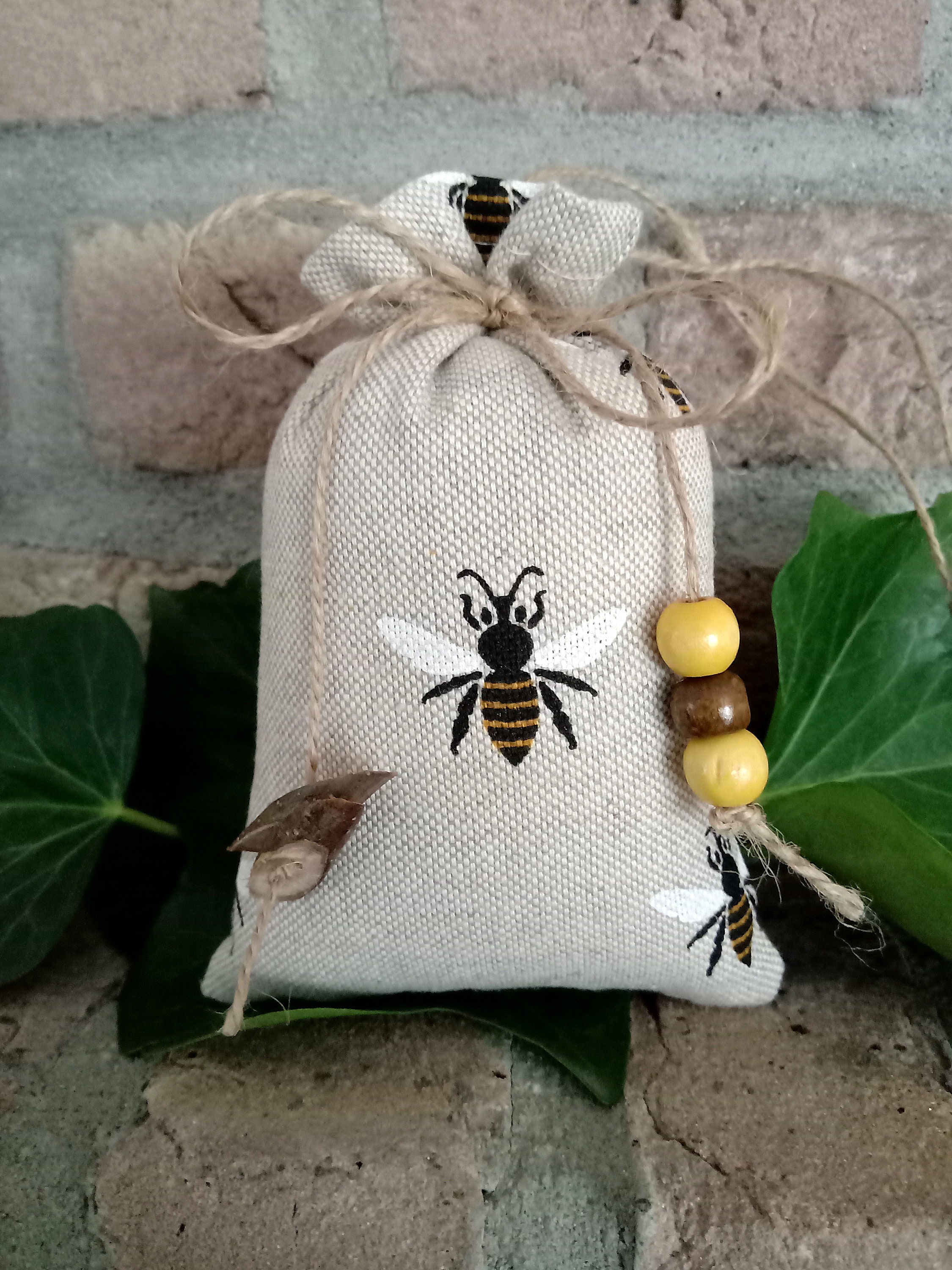 Scent Bag Bee Lavender Fragrance Bag Lavender Bag Organic Etsy UK