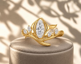 Verlobungsring mit ovalem, im Labor gezüchtetem Diamanten (2 Karat, Farbe F, Reinheit VVS2)