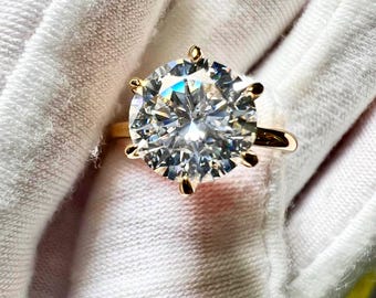 2.7CT Runde Lab Diamant Verlobungsring Solitaire Hidden Halo Style VS1 G Color