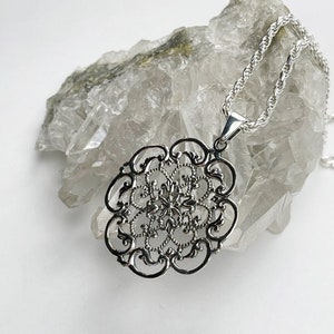 Sterling Silver Mandala Pendant