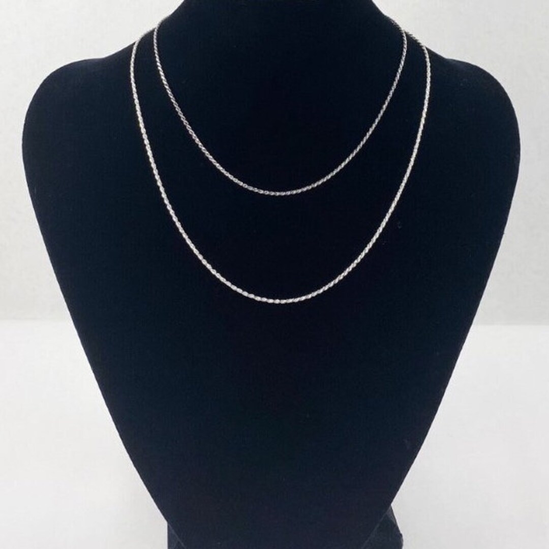 Sterling Silver Rope Chains Etsy