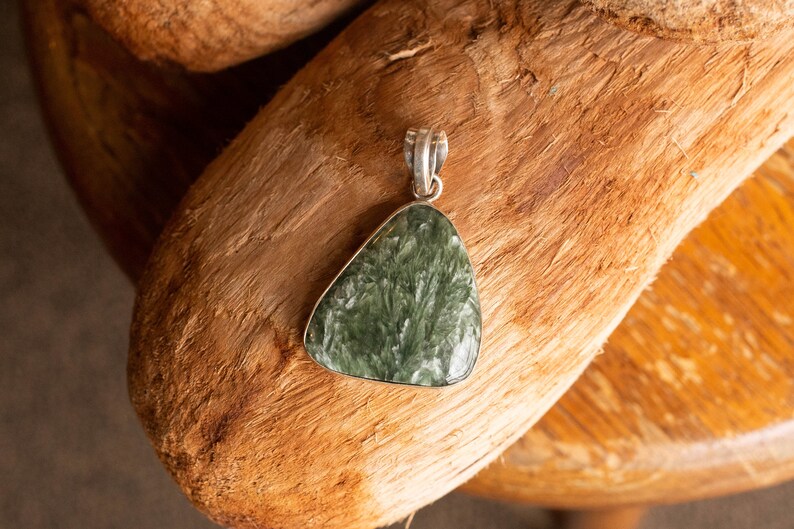 Sterling Silver Seraphinite Pendant