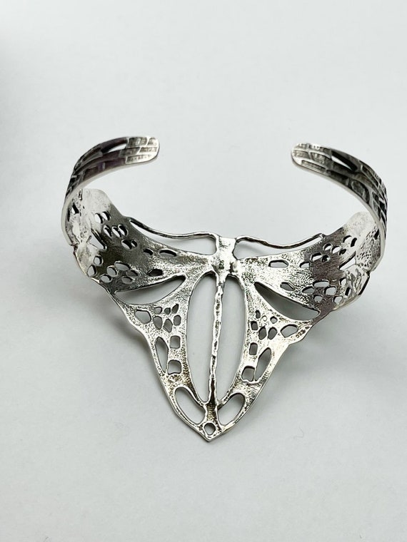 Delicate Sterling Silver Dragonfly Cuff Bracelet Etsy Canada
