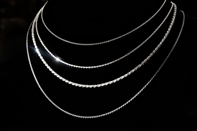 Sterling Silver Rope Chains