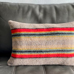 Large Wool Pillow case in Yakima Mineral Umber 16”x24”