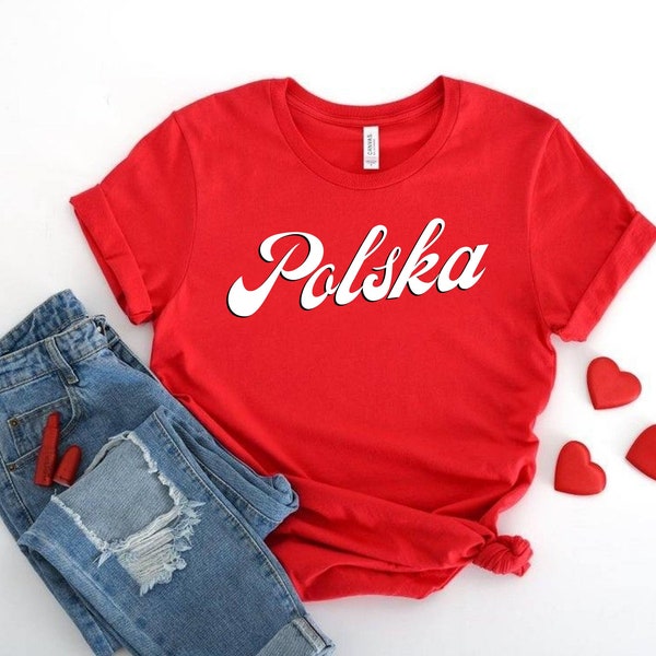 Polska T-shirt, Poland Shirt, Polska Gift, Patriotic Polish Heritage Shirt, Super Soft Unisex Tee Shirt  Bona Polska Polish Tee