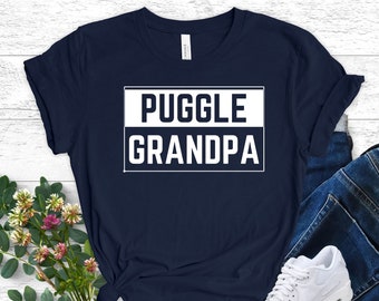 Puggle Dog Grandpa Shirt, Puggle Gift, Puggle Shirt, Puggle Lover, Gift For Dog Grandpa, Dog Grandfather, Best Dog Granddad, Dog Grandparent
