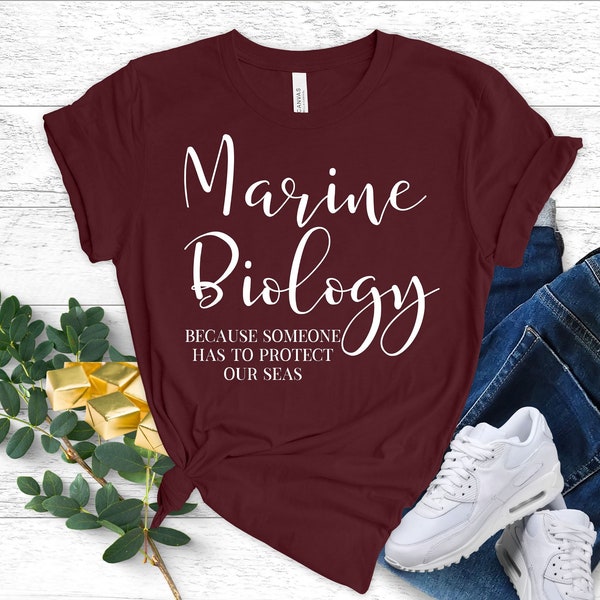 Chemise de biologie marine, cadeau de biologiste marin, T-shirt du jour de la Terre, tee-shirt du monde de la mer, chemise environnementale, protégez nos mers, tee-shirt unisexe