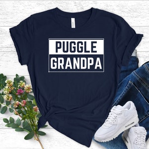 Puggle Dog Grandpa Shirt, Puggle Gift, Puggle Shirt, Puggle Lover, Gift For Dog Grandpa, Dog Grandfather, Best Dog Granddad, Dog Grandparent image 1