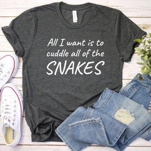 Snake Funny T-Shirt Pet Snake Lover Gift Snake Mom T Shirt Serpent Reptile Owner Herpetologist Gift Ideas Snake Dads Snek Unisex Tee