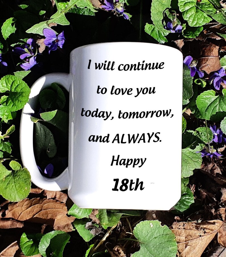 18th Wedding Anniversary Mug For Wife 18 Years Jubilee