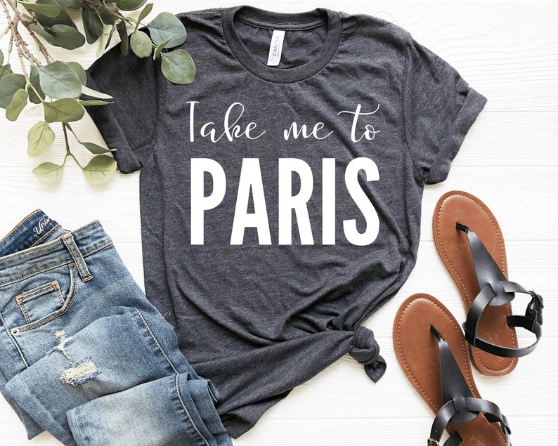 PARIS Lover Shirt - France Travel Tee - French Vacation Gift - Eiffel City Apparel - A Night In Paris image 5