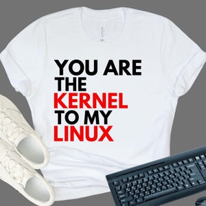 Funny Linux Fan T-shirt, Programmer Birthday Gift, It Nerd Gifts For Him, Cyber Love Live, Programming Tshirt, Linux Shirt, Web Developer