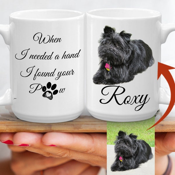 Custom Dog Photo Mug, Personalized Pet Gift with Your Picture and Name, Puppy Photograph, Dog Mom Cup, Dog Dad Gifts, Customizable Cat Mugs