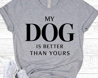 DOG Lover Shirt - Funny Pet Owner Tee - Canine Mom Gift - Dog Dad Apparel - Puppy Lover Present