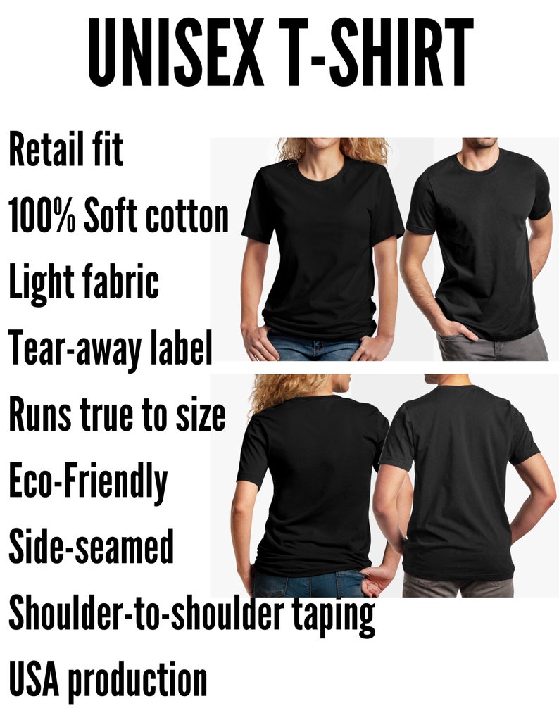Op de afbeelding: Unisex zwart T-shirt gemaakt van 100% zacht katoen. Het T-shirt heeft een retail pasvorm, is van licht materiaal en heeft een afscheurbare label. Het valt normaal uit en is milieuvriendelijk. Het T-shirt is zijnaads en heeft schouder-tot-schouder taping. Het is gemaakt in de VS.