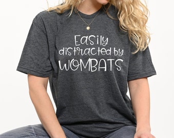 Wombat Lover T-Shirt, The Wombats Shirt, Australian Animals Tee, Zoologist Gift, Quirky Gift For Pet Lovers, Aussie Animal Shirt