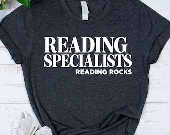 READING SPECIALIST Shirt - Literacy Teacher T-Shirt - Reading Interventionist Tee - Educator Gift - Teacher Appreciation Gift
