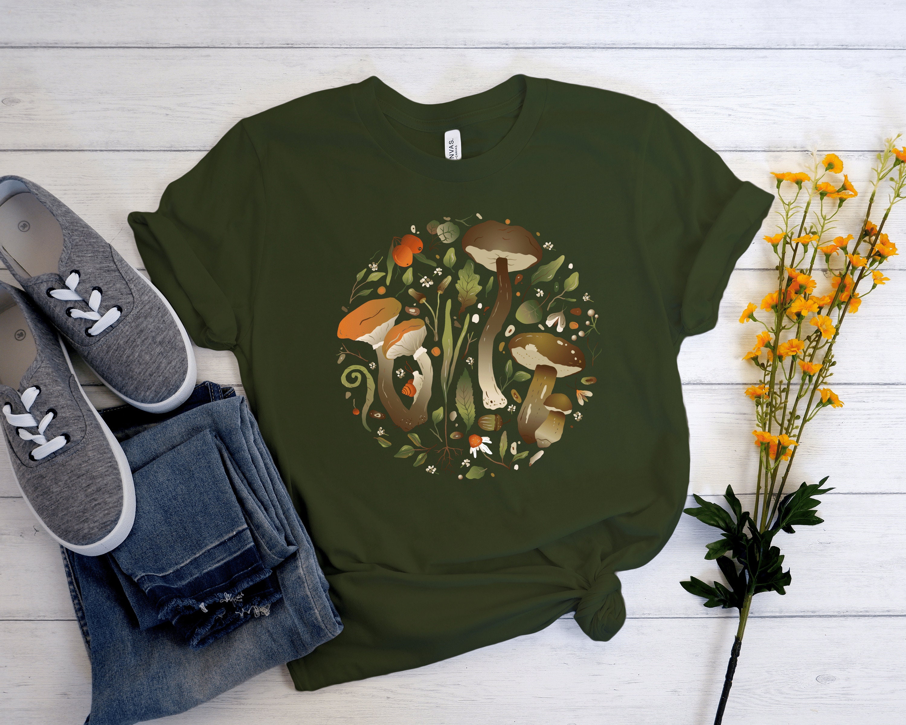 mushroom records t shirt