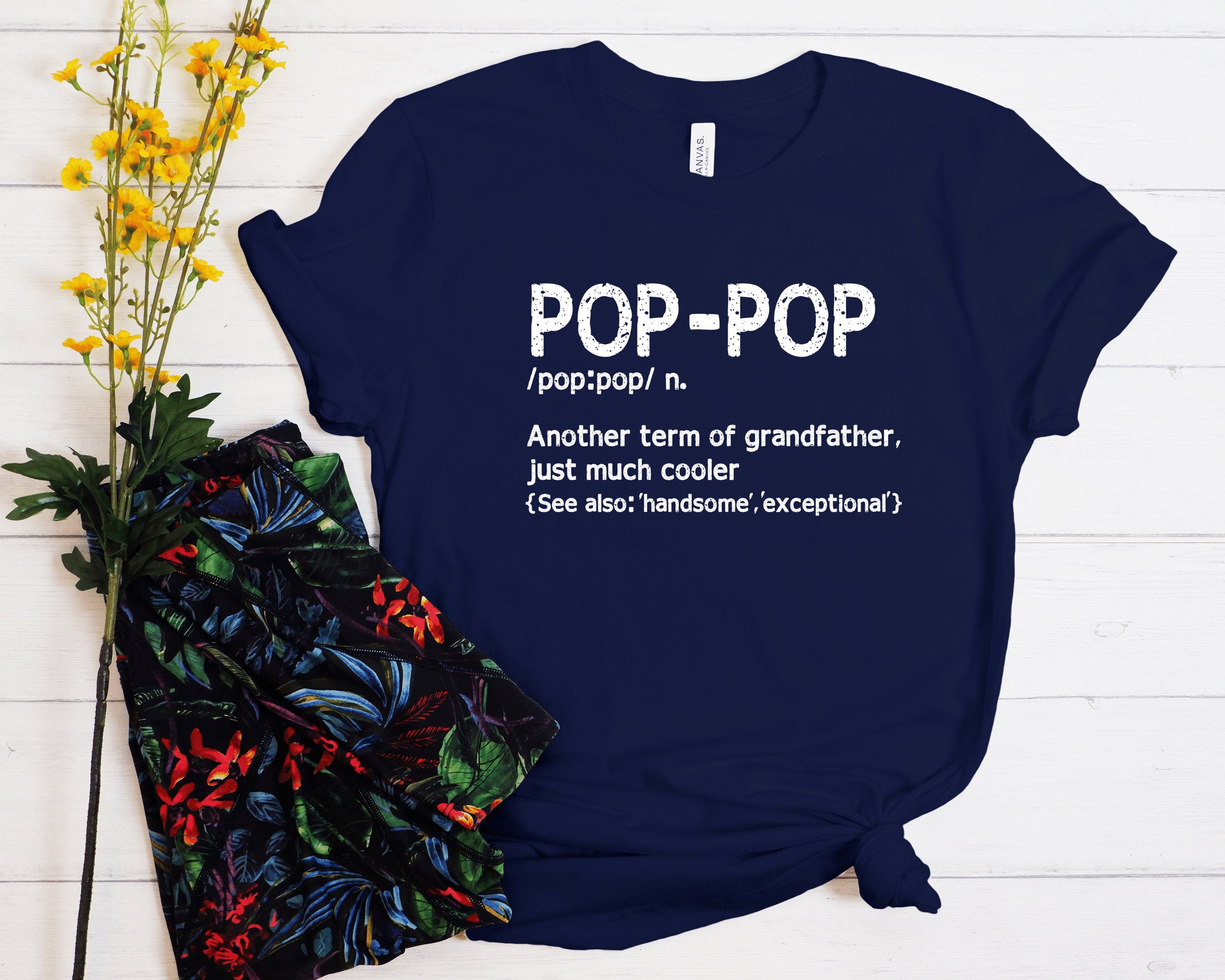 Funny Pop-pop Definition Shirts With 