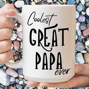 Great Papa Mug, Best Great Papa Ever Mug, Great Papa To Be, Great Grandfather Birthday Gifts, Pregnancy Announcement Great-Grandpa, Big Papa