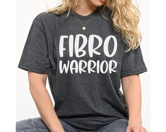 Fibro Warrior T-Shirt Fibromyalgia Pots Syndrome Chronic Pain Chronic Illness Shirt Fibro Awareness Spoonie Shirt Spoon Theory Unisex Tee