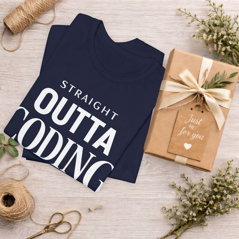 CODING PROGRAMMER Straight Outta Coding Shirt - Software Developer Gift - Computer Science Tee - Coder Apparel zdjęcie 5