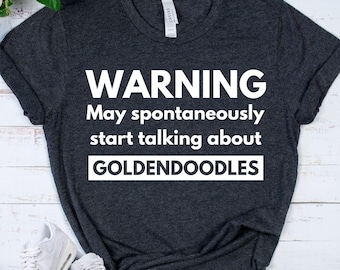 GOLDENDOODLE Shirt - Funny Dog Mom Gift - Doodle Lover Tee - Pet Owner Humor - Fluffy Puppy Lover - Dog Park Adventures