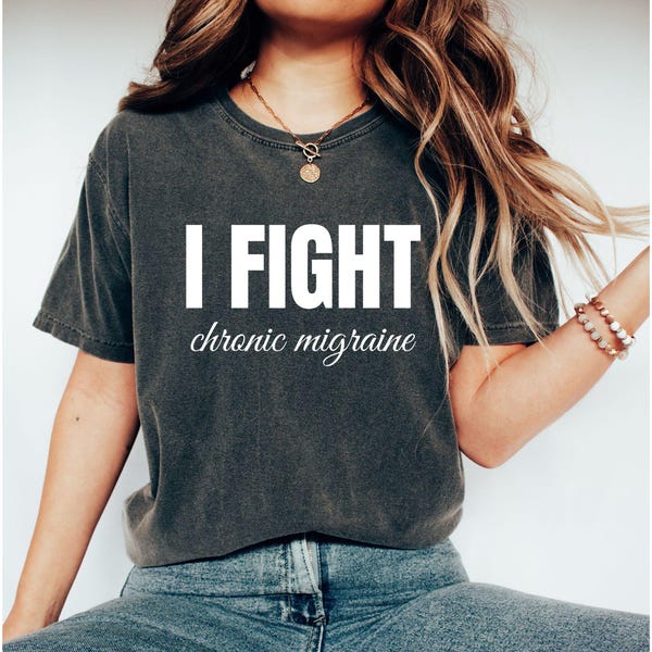 T-shirt migraine chronique, chemise anti-maux de tête, chemise de sensibilisation à la migraine, migraineux, anti-migraineux, soutien de la migraine
