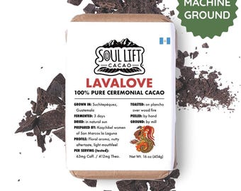 Lavalove Cacao Ceremonial 100% Puro de Guatemala