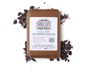 Tuk Tuk (formerly Ullulawl) 100% Pure Ceremonial Cacao Paste | Guatemalan Family Farmed | Ethical Direct Trade
