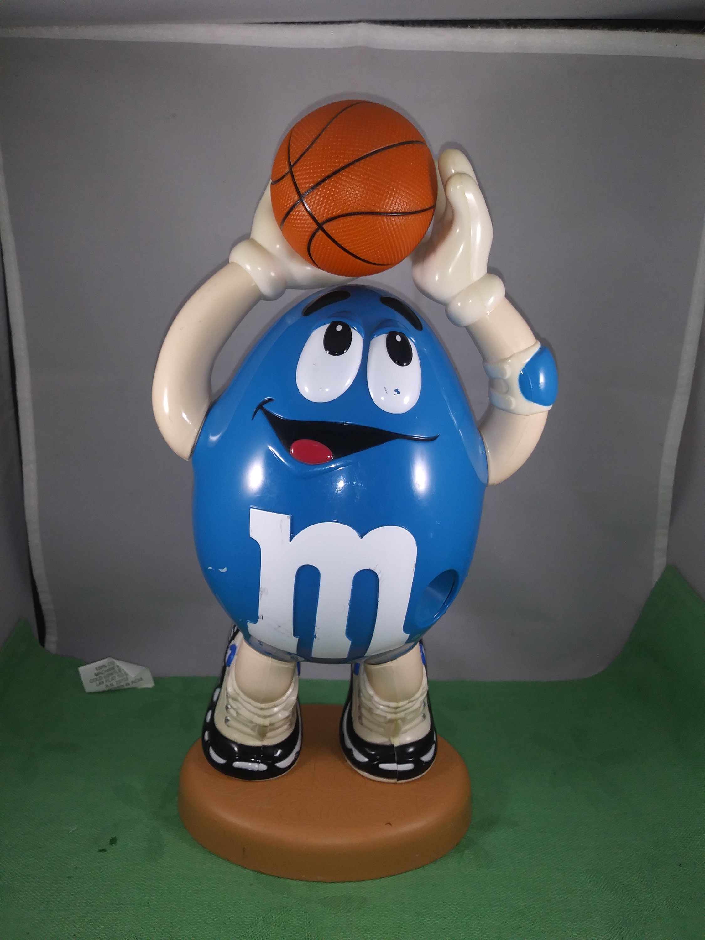 Vintage 1990's Shooting Basketball Blue M&M Candy Dispensers From