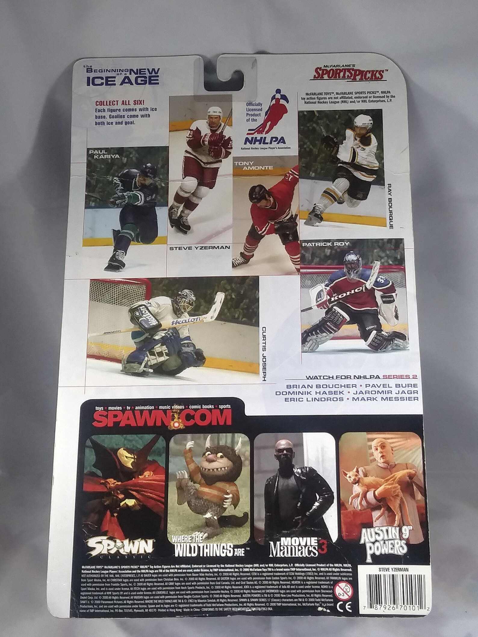 Vintage McFarlane Sports Picks NHLPA Steve Yzerman 19 Series Etsy
