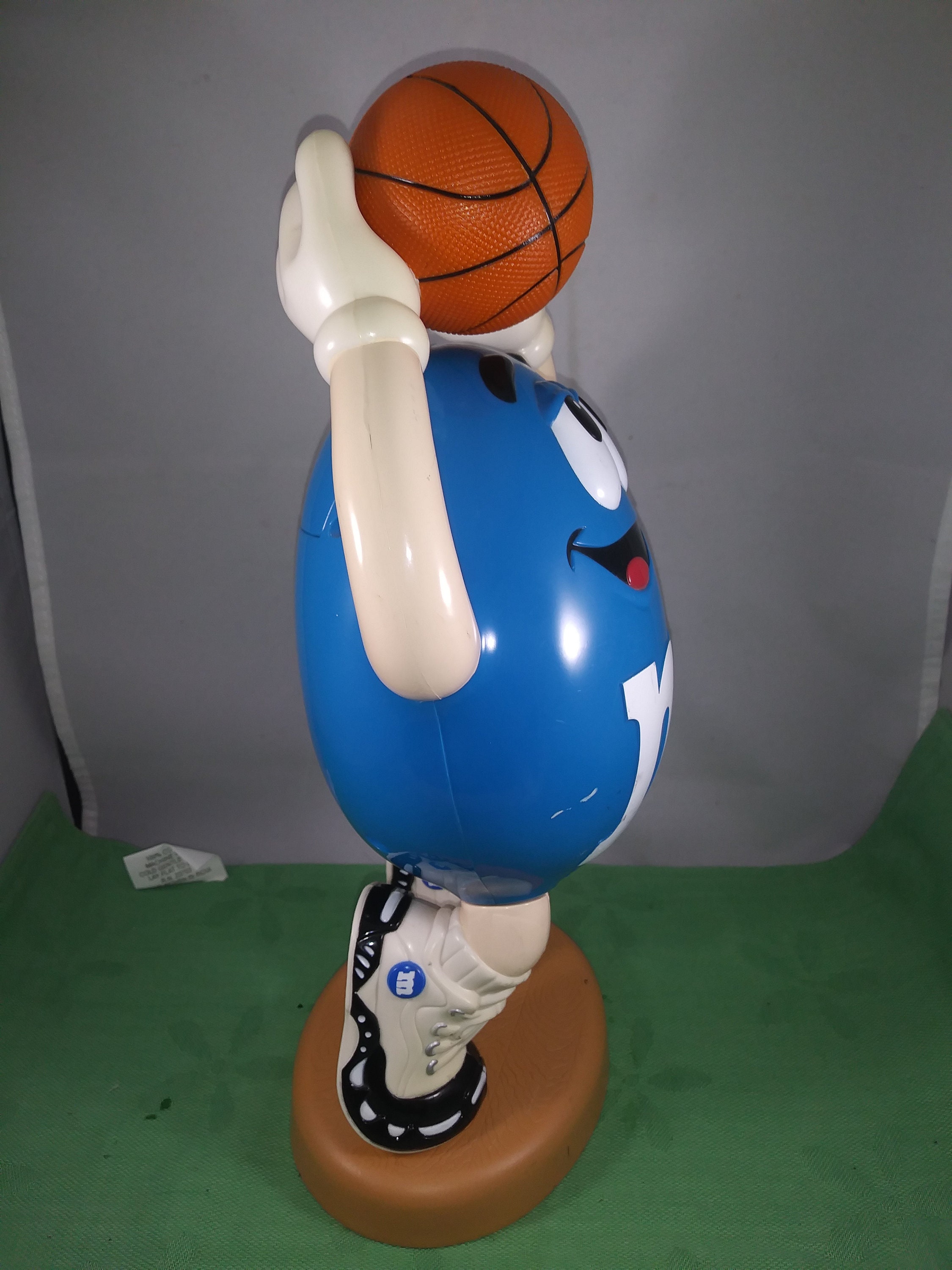 Vintage 1990's Shooting Basketball Blue M&M Candy Dispensers From