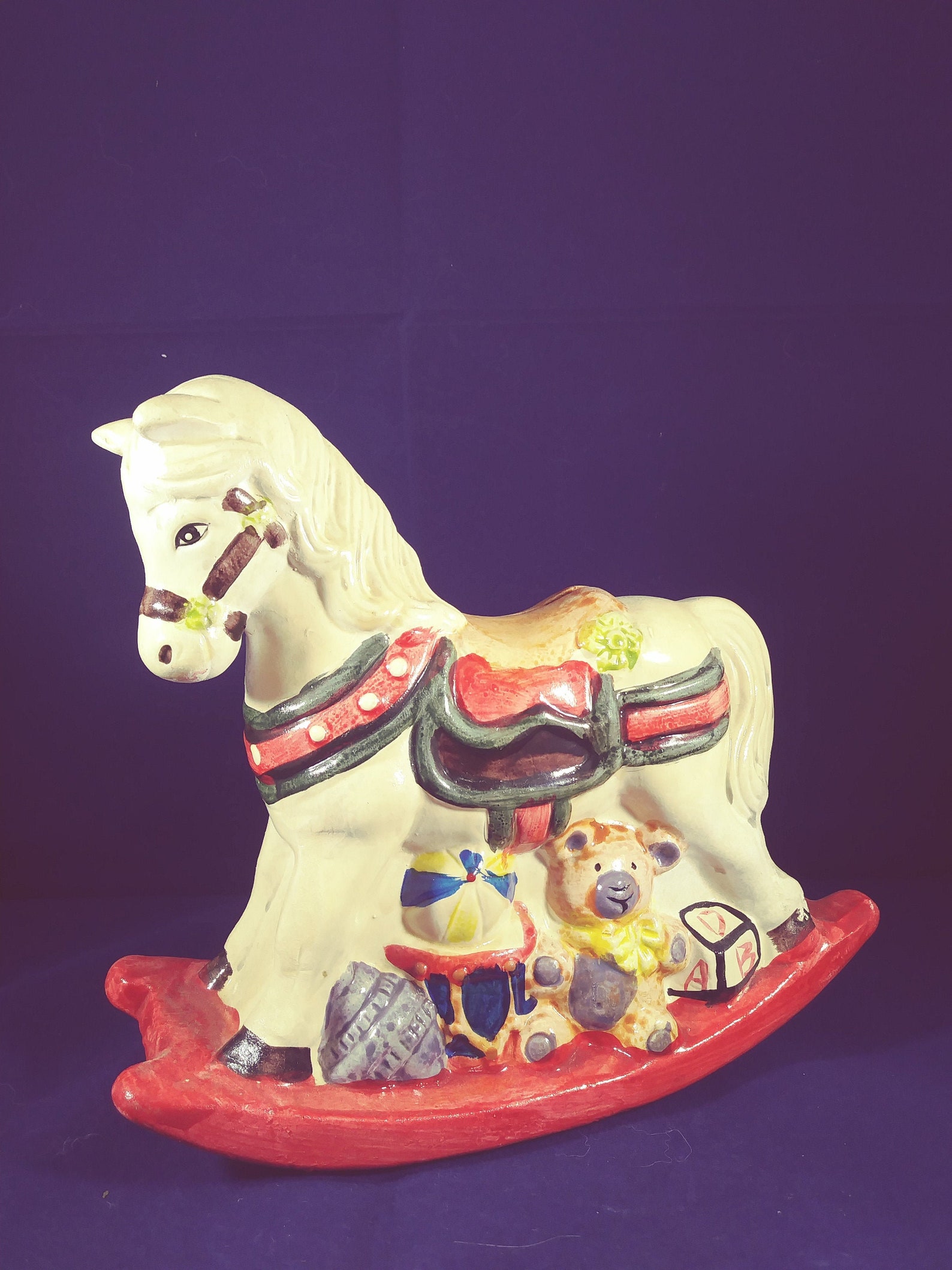1950's Piggy Bank Rocking Horse Etsy