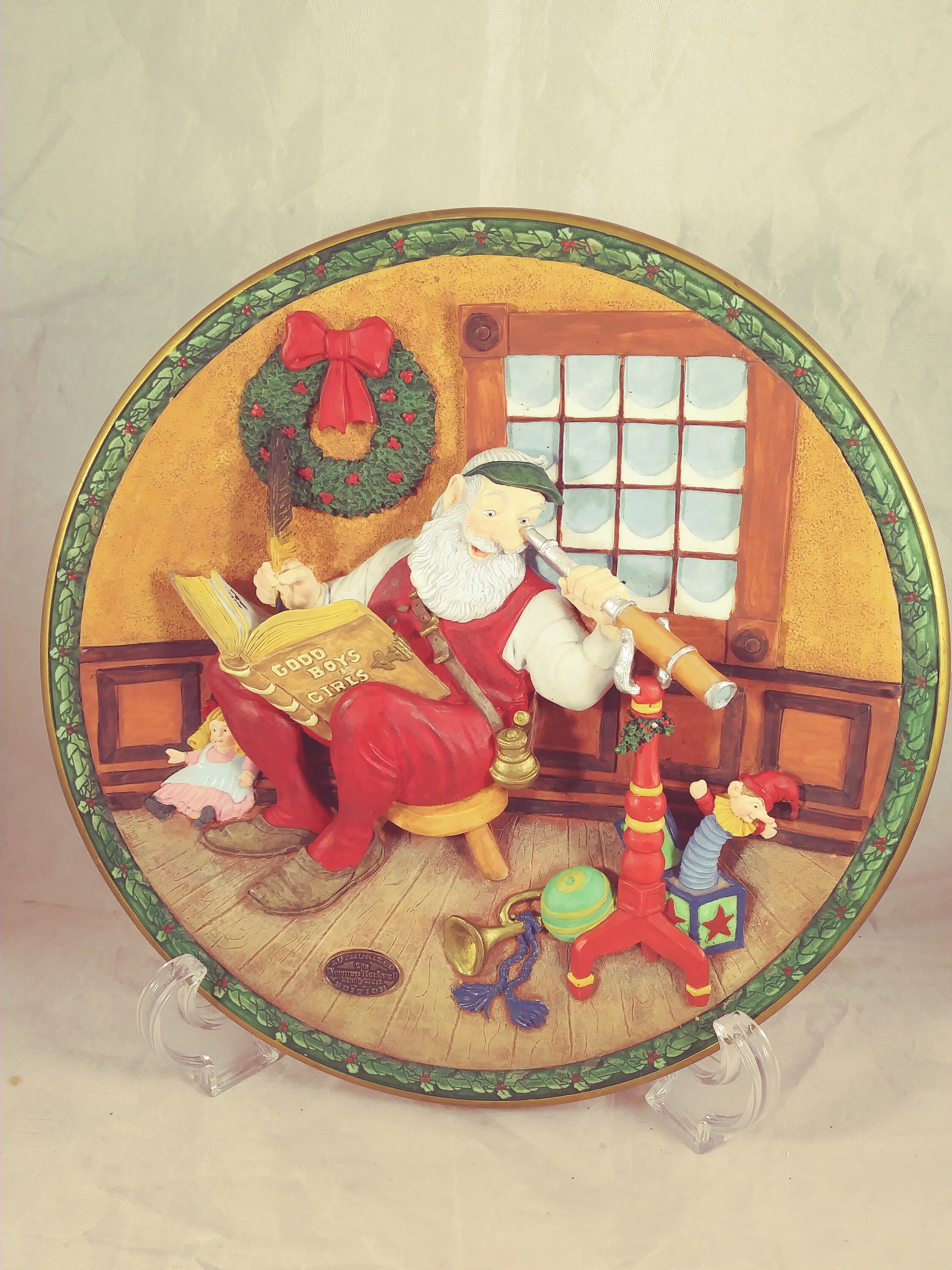 Norman Rockwell Christmas Plate 1993 - Etsy