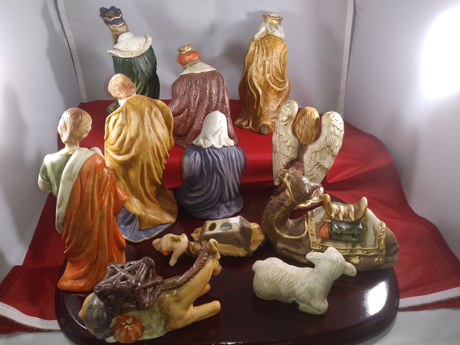 1980's Vintage 15 Piece Nativity Set With Wood Base - Etsy