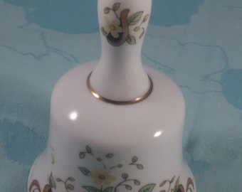 Vintage 1970 Countess Fine Bone China England Glocke Floral Gold Borte