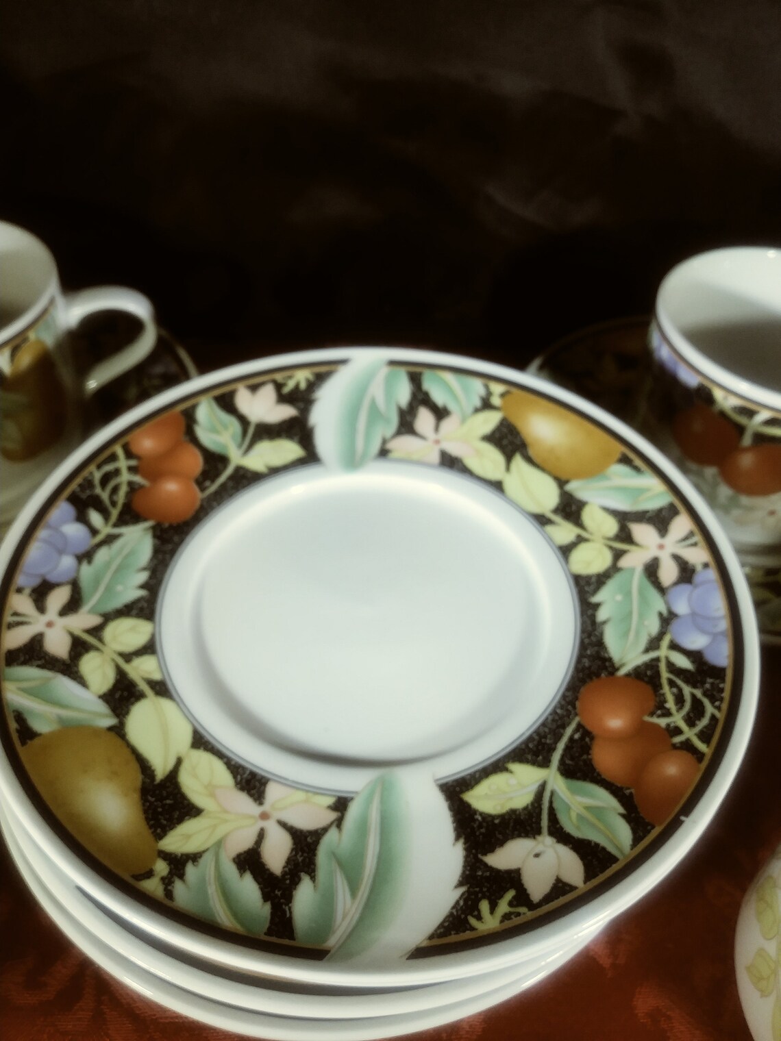 Vintage Lynns Stoneware Floral/fruit Pattern Service for 8 Etsy