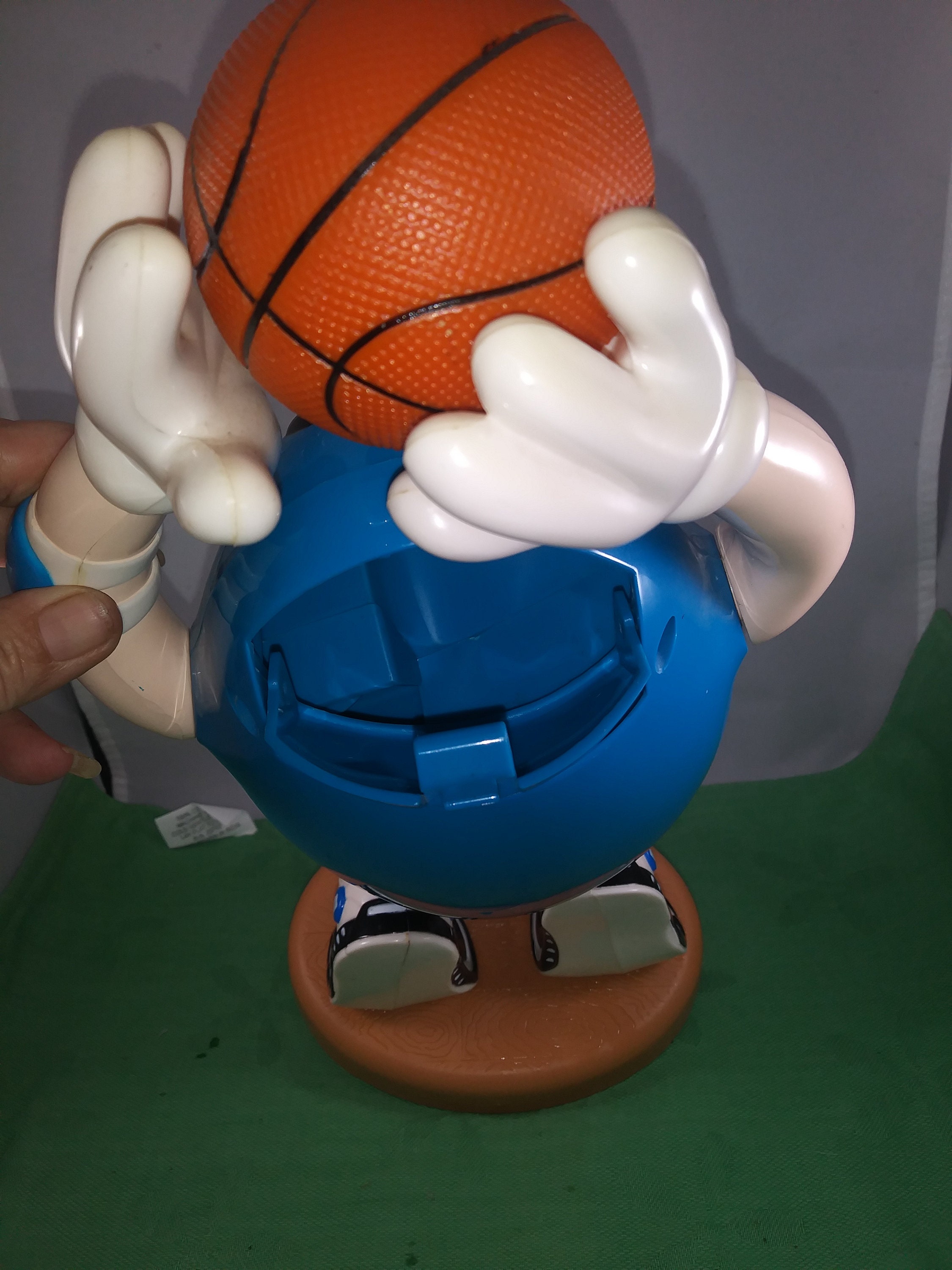 Vintage 1990's Shooting Basketball Blue M&M Candy Dispensers From