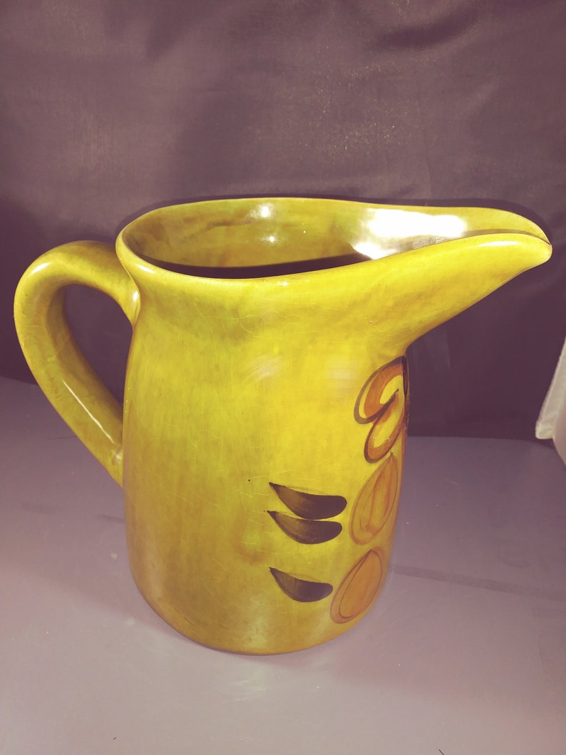 Vintage Los Angeles California Pottery Pitcher/vase Hand Etsy