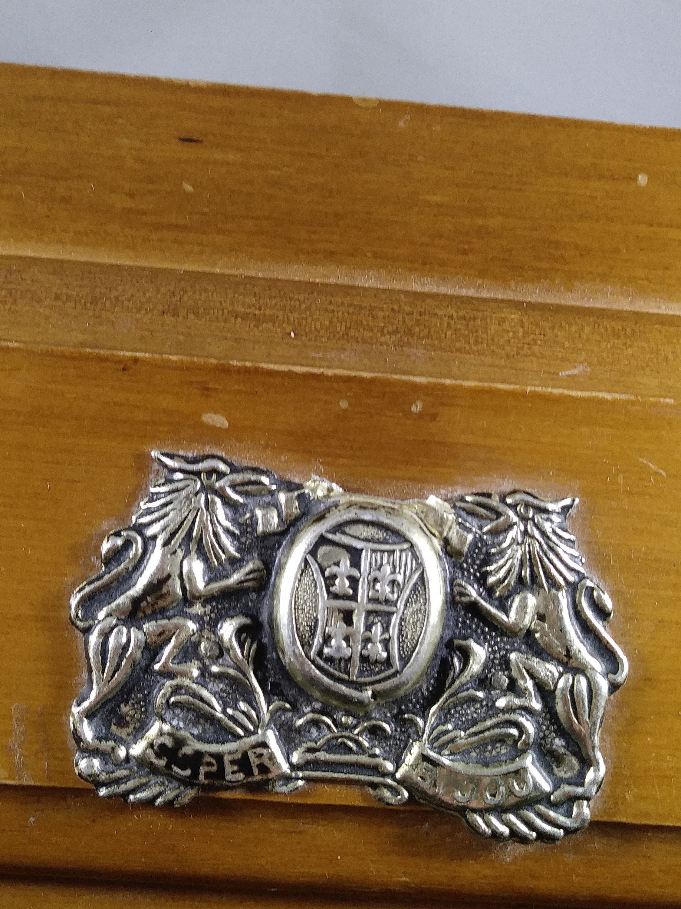 Vintage 1970's S. Sper Bijou Mens Wooden Jewelry Box Rare Etsy