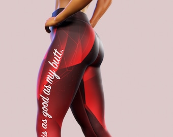 Personalised Quote Valentines Leggings Clothing Women Present Personal Gift With Name Motivation Quote Gym Apparel Red Sportswear Yoga Pants