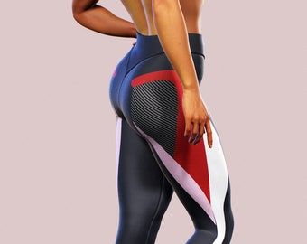 Shaping Leggings | Sports Apparel Activewear Printed Grey Yoga Pants Women Sculpting Booty Lifting Bottoms Elastic Dance Gym Shaping Fitness