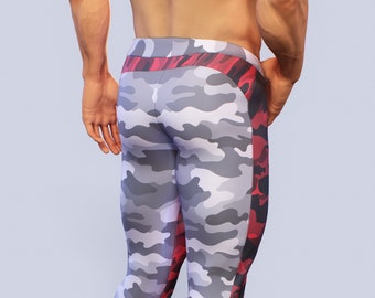 White & Red Camo Tracksuit | Military Relaxed Fit Track Pants Unisex Sports Clothing Men Women Outfit Joggers Camouflage Fleece Gym Trousers