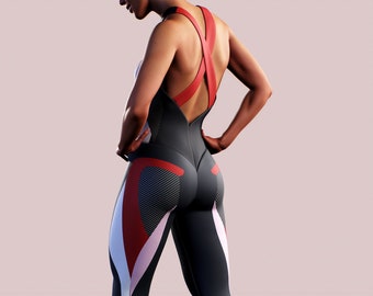 Sports Bodysuit One Piece Sculpting Romper Shaping Women - Etsy