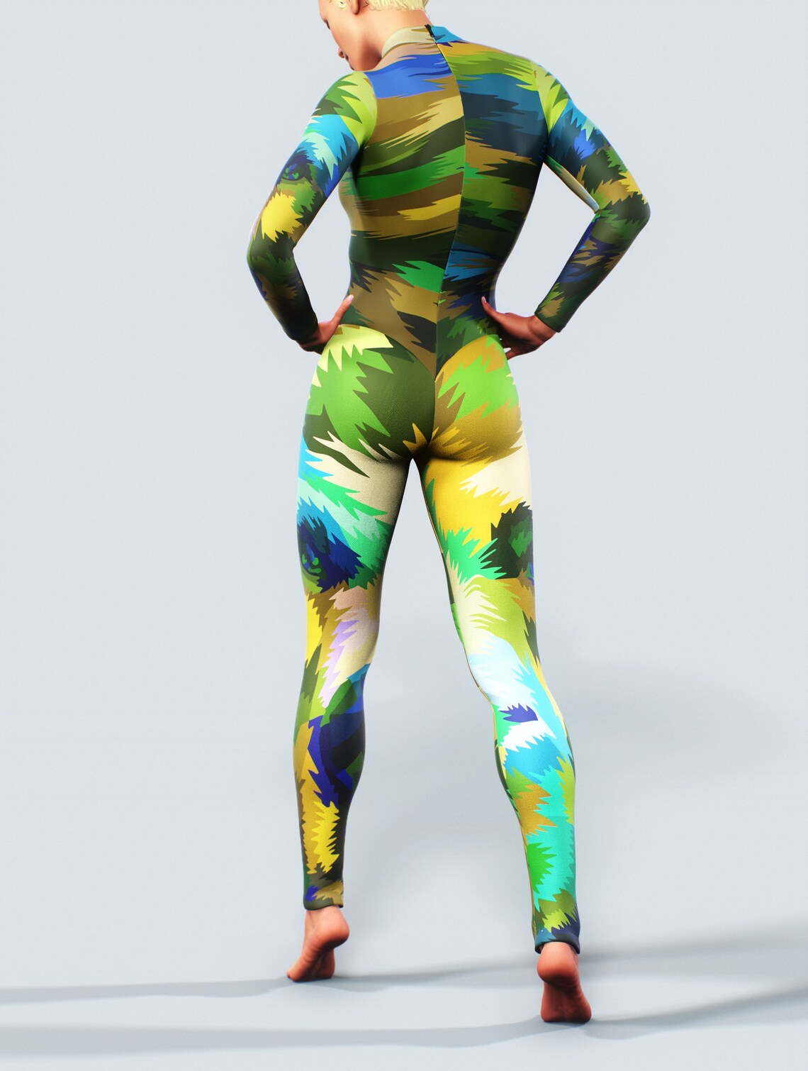 Bear Print Bodysuit with Lower