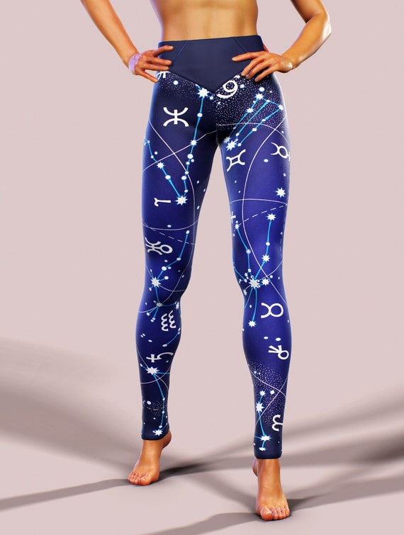 Astrology Leggings Star Signs Yoga Pants Aries Taurus Gemini