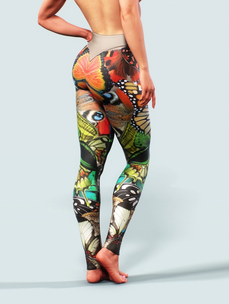 Butterfly Cutout High Waist Leggings